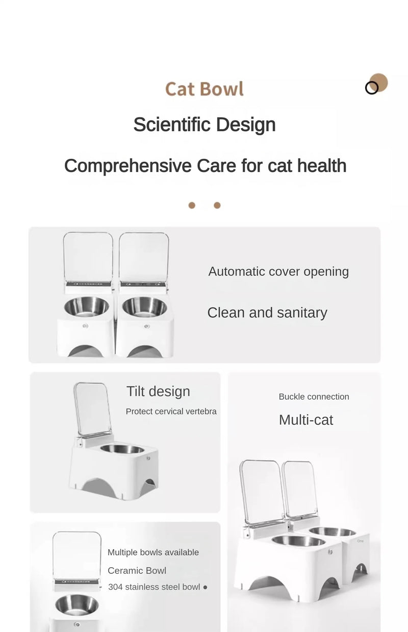Food Feeder Infrared Sensor Auto Opening Cover