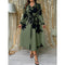 Elegant Plus Size  Summer Dress  Flower Print