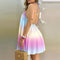 Sleeveless Backless Short Mini Dress