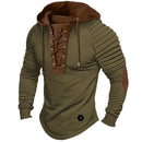 New Style Men's Street Top/ Pleated Hood