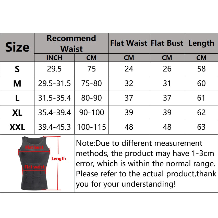 Men's Slimming Compression Vest | Tummy Control Undershirt