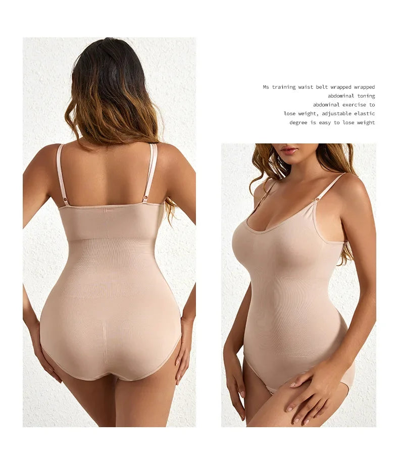 Seamless Tummy Control Body Shaper Bodysuit for Women