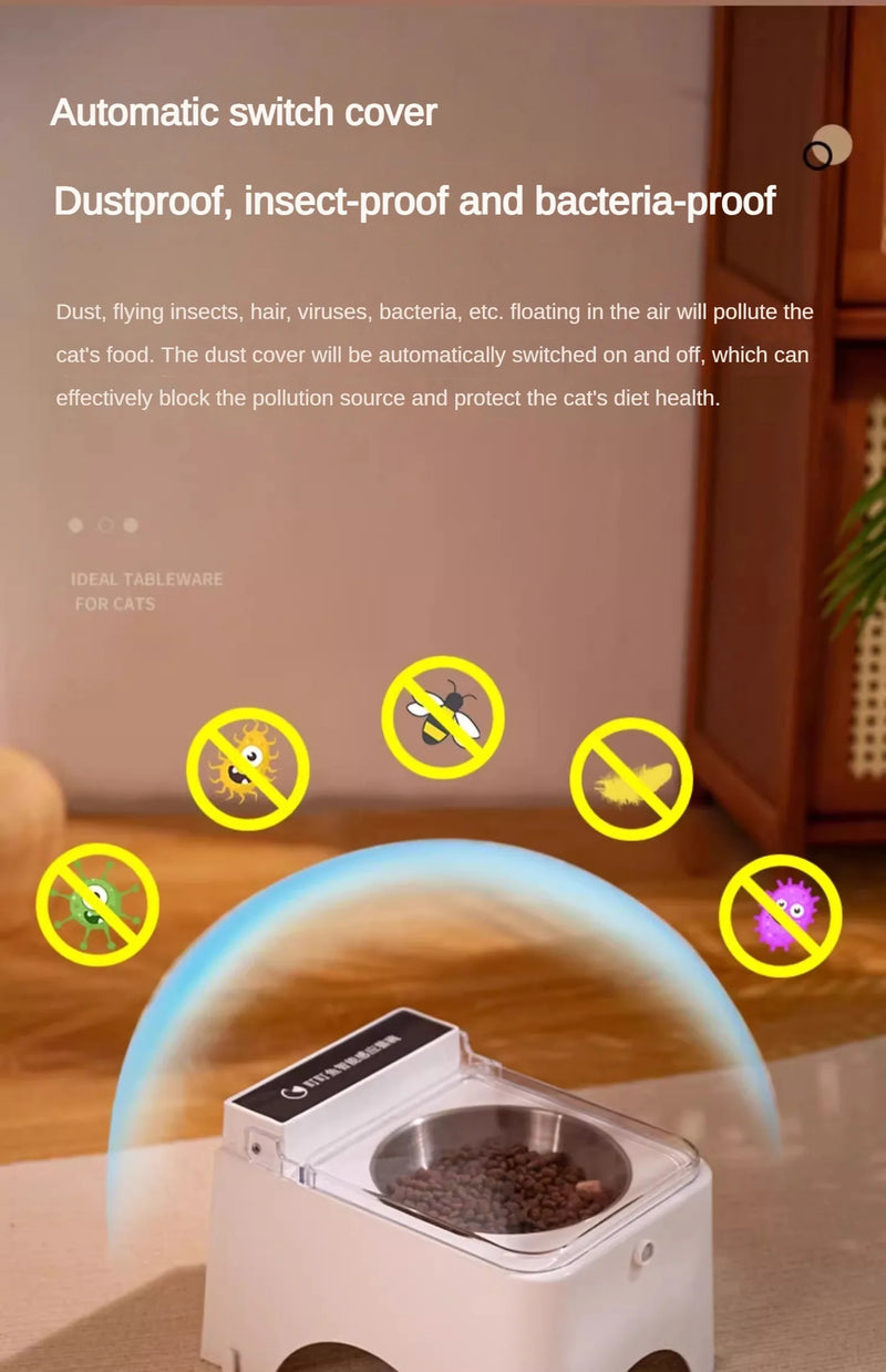 Food Feeder Infrared Sensor Auto Opening Cover