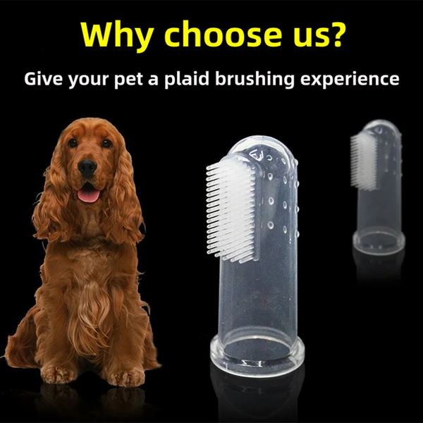 Pet Silicone Finger Cots Toothbrush