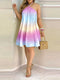 Sleeveless Backless Short Mini Dress