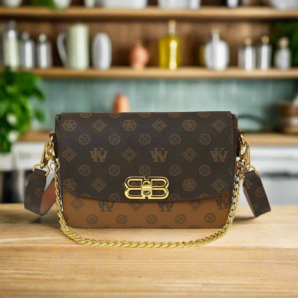 Designer Leather Shoulder Handbag