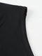 Elegant Slit Metal Buckle Single Shoulder Short Sleeve Dress