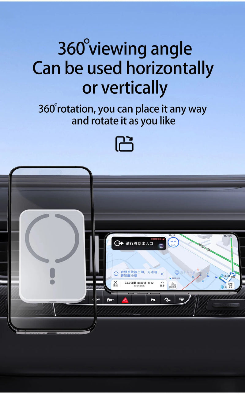 Magnetic Car Wireless Charger For Magsafe iPhone