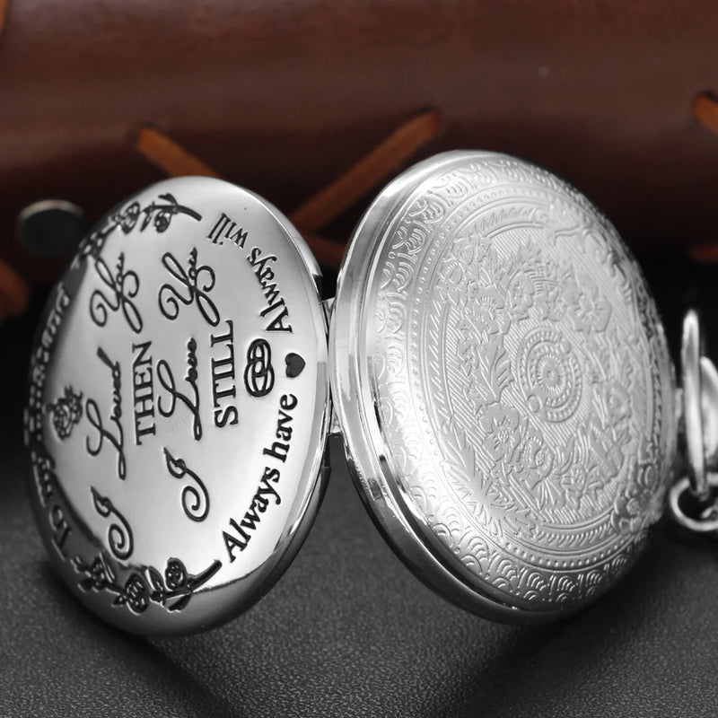 Retro Silver Time Gemstone For Husbands