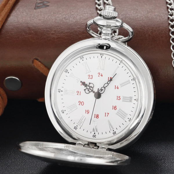 Retro Silver Time Gemstone For Husbands