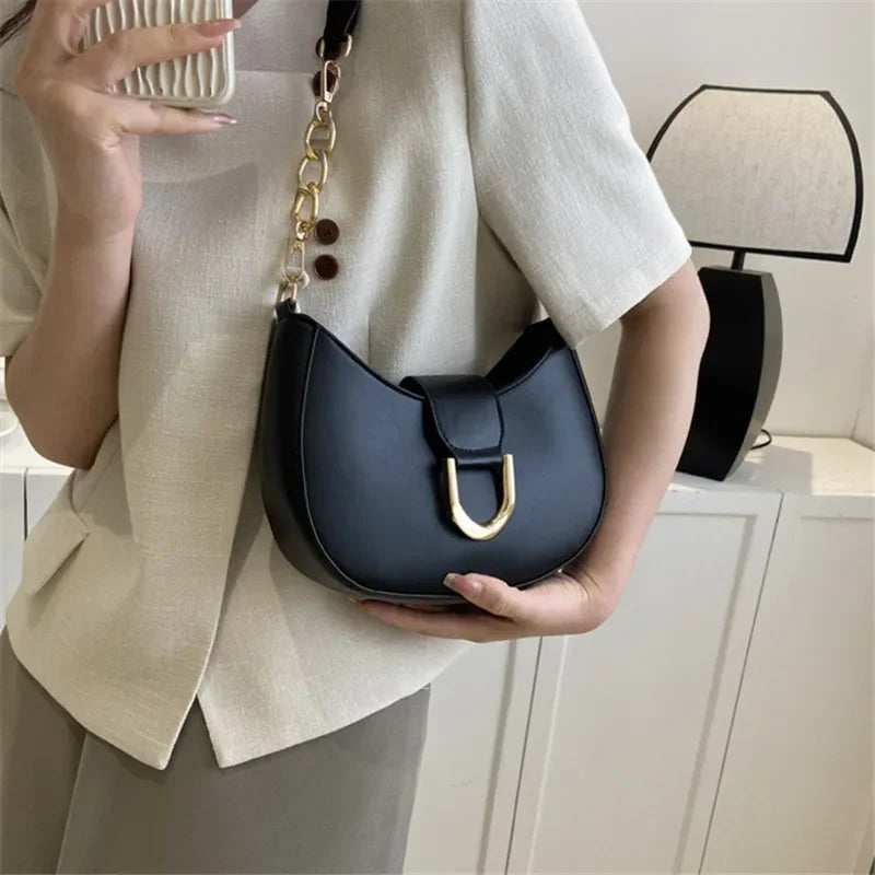 Trendy Leather Shoulder Bag