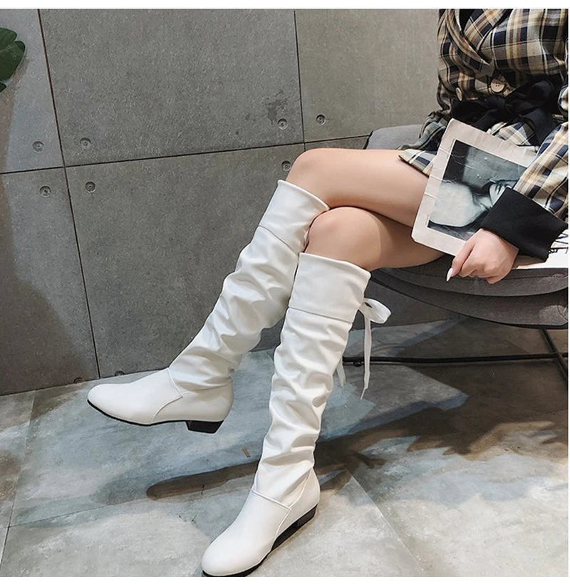 Knee High Leather Boots