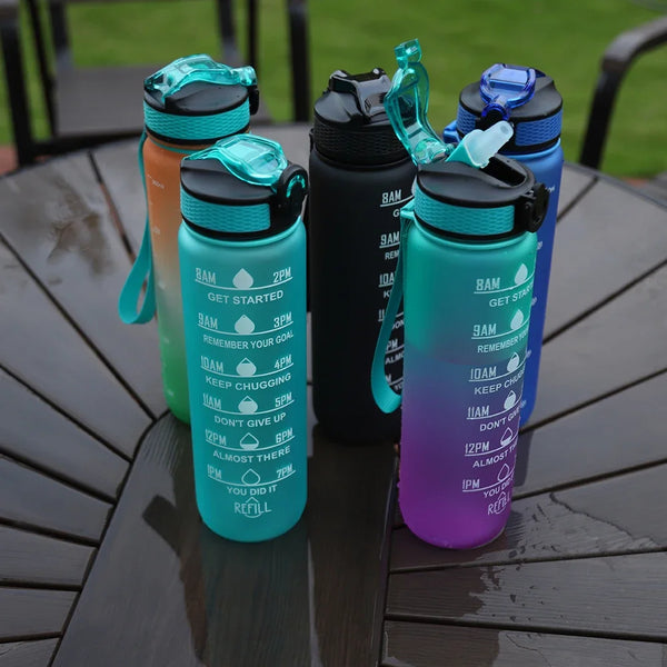 1 Liter  Sport Water Bottle Leakproof