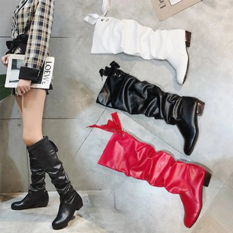 Knee High Leather Boots