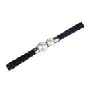 Elegant Double Pearls Buckle