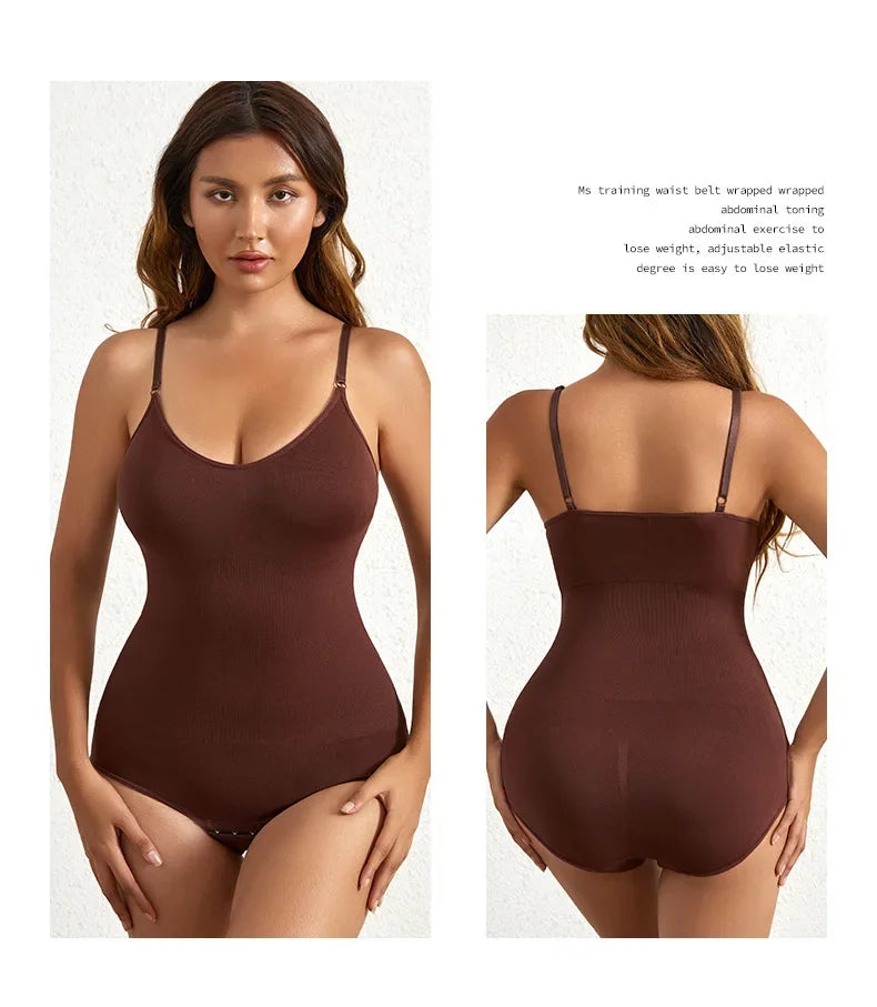 Seamless Tummy Control Body Shaper Bodysuit for Women