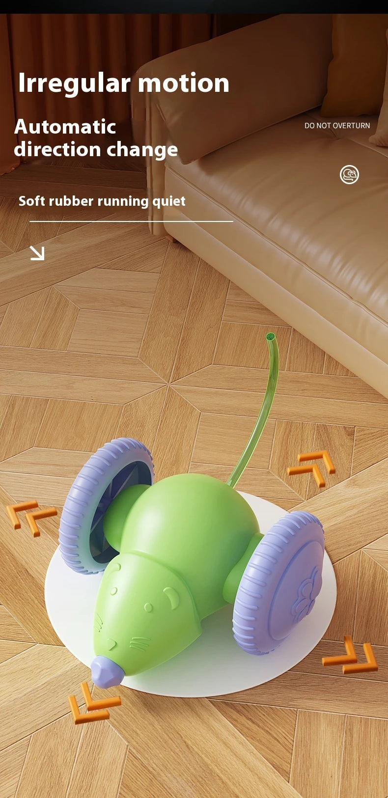 Interactive Cat Toy Rechargeable Automatic Teaser