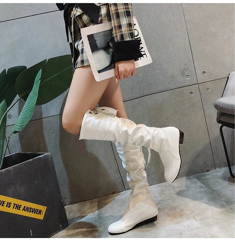 Knee High Leather Boots