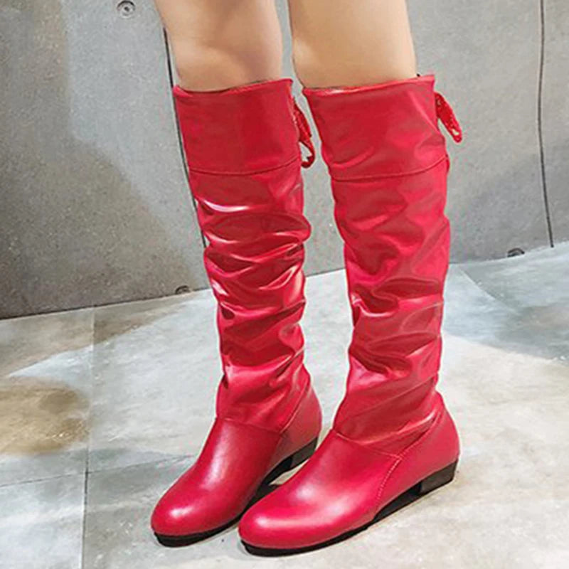 Knee High Leather Boots