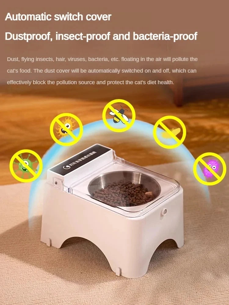 Food Feeder Infrared Sensor Auto Opening Cover