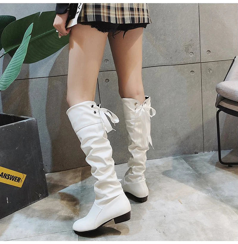 Knee High Leather Boots
