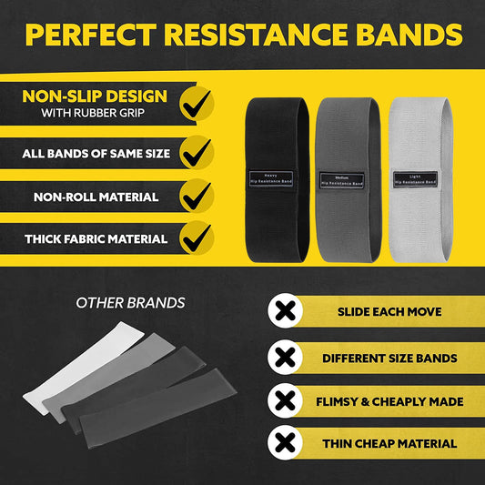 Fabric Resistance Loop Bands | Glute & Thigh Booty Bands