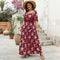 Square Neck Short Sleeved Casual Dress