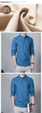 Stand Collar Long-sleeved Slim Base Shirt