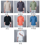 Stand Collar Long-sleeved Slim Base Shirt
