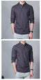 Stand Collar Long-sleeved Slim Base Shirt