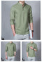 Stand Collar Long-sleeved Slim Base Shirt