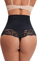 Belly Contraction Lace Hip Lifting Gridles Pants