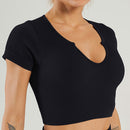 U Square Collar Yoga Suit