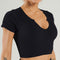 U Square Collar Yoga Suit