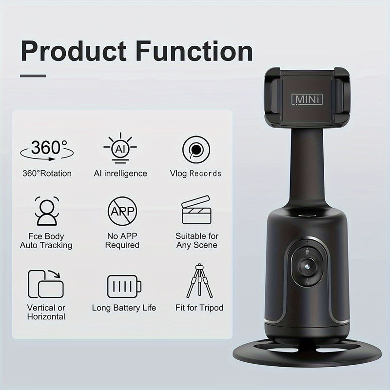 360° Rotating Face Tracking Tripod for Phone