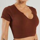 U Square Collar Yoga Suit